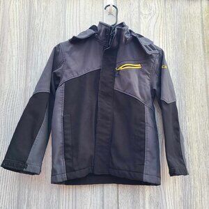 Kid's CB Sports Ski Jacket w/hood Black&Gray Child's Size Small (8) Cold Winter